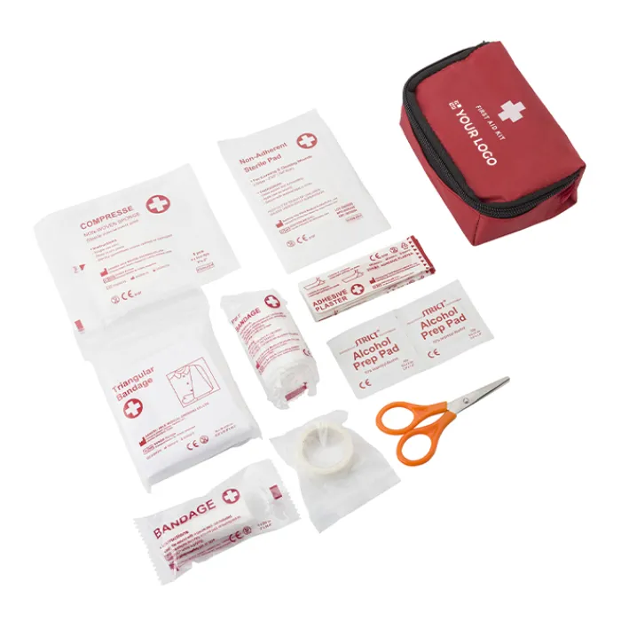 Gift Campaign Kit pronto soccorso in custodia bende, forbici, tamponi Crisis> Gadget Per Auto|Gadget Per L'Ufficio