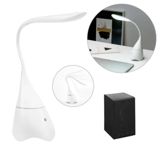 Gift Campaign Lampada da scrivania con logo con speaker e braccio flessibile Beats> Gadget Per L'Ufficio