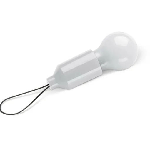 Gift Campaign Lampadina con luce a 1 LED in ABS con filo per appenderla> Torce