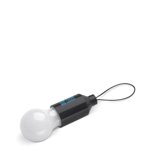 Gift Campaign Lampadina con luce a 1 LED in ABS con filo per appenderla> Torce