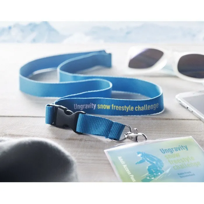 Gift Campaign Lanyard antistrozzo con fibbia personalizzati su 1 lato BasicStyle Extra> Lanyard E Porta Badge Personalizzati