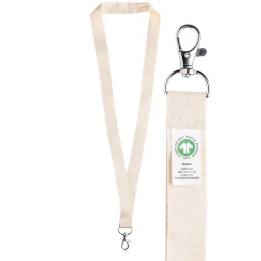 Gift Campaign Lanyard classico in cotone organico naturale largo 2 cm> Lanyard E Porta Badge Personalizzati