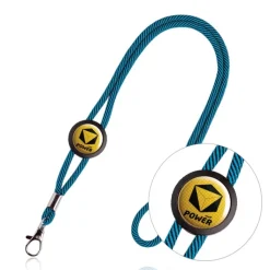Gift Campaign Lanyard con logo tubolare in poliestere regolabile con design bicolore></noscript> Lanyard E Porta Badge Personalizzati
