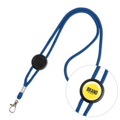 Gift Campaign Lanyard con logo tubolare in poliestere regolabile con design bicolore></noscript> Lanyard E Porta Badge Personalizzati