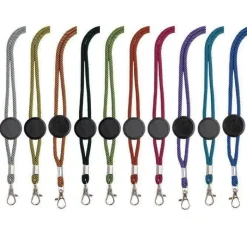Gift Campaign Lanyard con logo tubolare in poliestere regolabile con design bicolore></noscript> Lanyard E Porta Badge Personalizzati