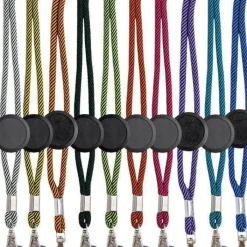 Gift Campaign Lanyard con logo tubolare in poliestere regolabile con design bicolore></noscript> Lanyard E Porta Badge Personalizzati