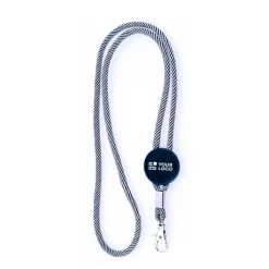 Gift Campaign Lanyard con logo tubolare in poliestere regolabile con design bicolore></noscript> Lanyard E Porta Badge Personalizzati
