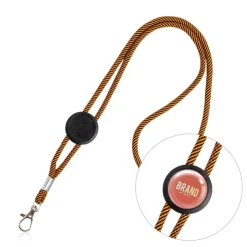 Gift Campaign Lanyard con logo tubolare in poliestere regolabile con design bicolore></noscript> Lanyard E Porta Badge Personalizzati