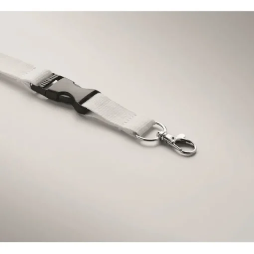 Gift Campaign Lanyard in cotone con fibbia e chiusura di sicurezza Conscious Cotton> Lanyard E Porta Badge Personalizzati|Gadget Per L'Ufficio