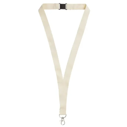 Gift Campaign Lanyard in cotone organico porta badge con chiusura di sicurezza> Lanyard E Porta Badge Personalizzati