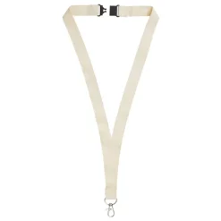 Gift Campaign Lanyard in cotone organico porta badge con chiusura di sicurezza> Lanyard E Porta Badge Personalizzati