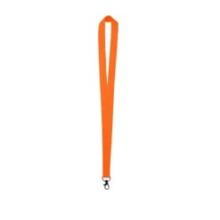 Gift Campaign Lanyard in poliestere colori fluo con gancio rotante> Lanyard E Porta Badge Personalizzati
