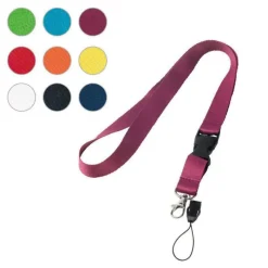 Gift Campaign Lanyard in poliestere con doppio aggancio e fibbia Doubleclip Plus></noscript> Lanyard E Porta Badge Personalizzati