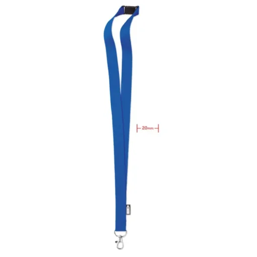 Gift Campaign Lanyard in rPET con moschettone metallico e chiusura di sicurezza 20mm> Lanyard E Porta Badge Personalizzati