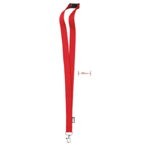 Gift Campaign Lanyard in rPET con moschettone metallico e chiusura di sicurezza 20mm> Lanyard E Porta Badge Personalizzati