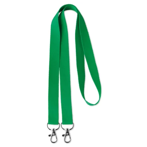 Gift Campaign Lanyard personalizzato aperto in poliestere con doppio aggancio Duo> Lanyard E Porta Badge Personalizzati