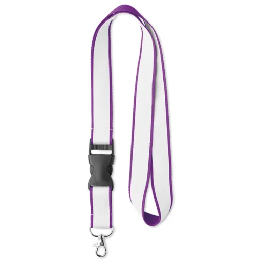 Gift Campaign Lanyard portabadge con fettuccia satinata e fibbia Double Sublim Plus> Lanyard E Porta Badge Personalizzati