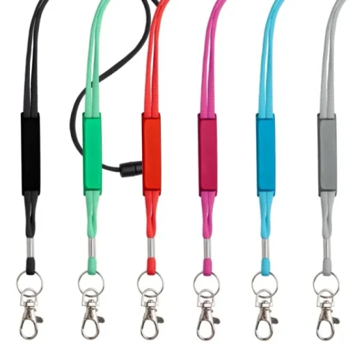 Gift Campaign Lanyard tubolare in poliestere con moschettone e chiusura di sicurezza> Lanyard E Porta Badge Personalizzati