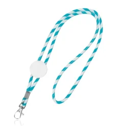 Gift Campaign Lanyard tubolare in poliestere con righe bianche e colore a scelta></noscript> Lanyard E Porta Badge Personalizzati