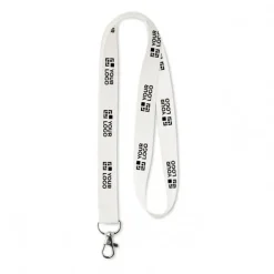 Gift Campaign Lanyards da collo personalizzati ecologici da 15, 20 o 25 mm RPET></noscript> Lanyard E Porta Badge Personalizzati