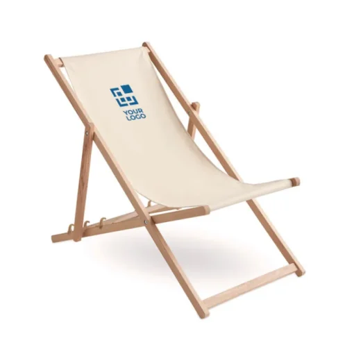 Gift Campaign Lettino in legno con posizioni diverse Sedia da spiaggia relax> Gadget Da Mare