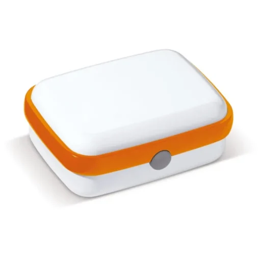 Gift Campaign Lunch box bicolore con logo in plastica rigida resistente da 1.000ml> Porta Pranzo