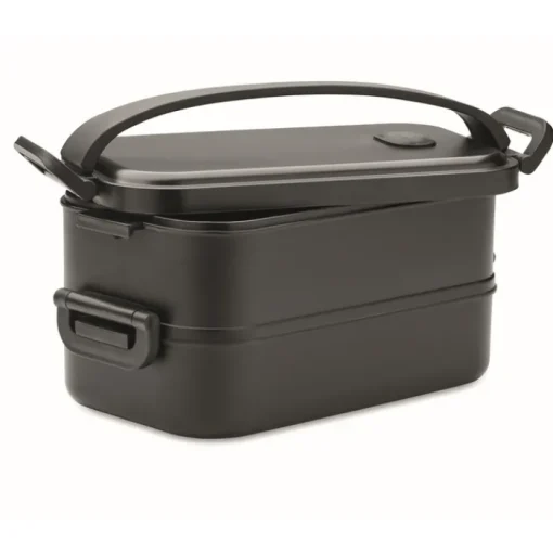 Gift Campaign Lunch box doppio scomparto in PP riciclato e coperchio ermetico 1600ml> Porta Pranzo