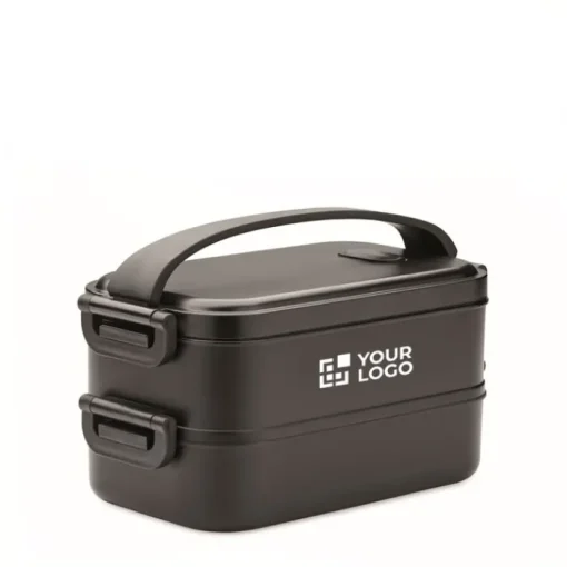 Gift Campaign Lunch box doppio scomparto in PP riciclato e coperchio ermetico 1600ml> Porta Pranzo
