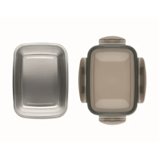 Gift Campaign Lunch box in acciaio inox riciclato con coperchio a 4 chiusure 850ml> Porta Pranzo