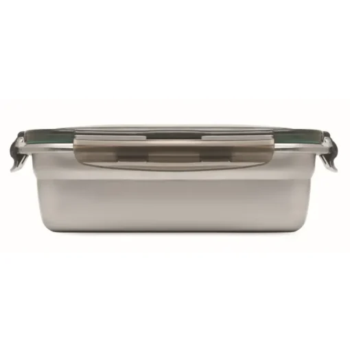 Gift Campaign Lunch box in acciaio inox riciclato con coperchio a 4 chiusure 850ml> Porta Pranzo