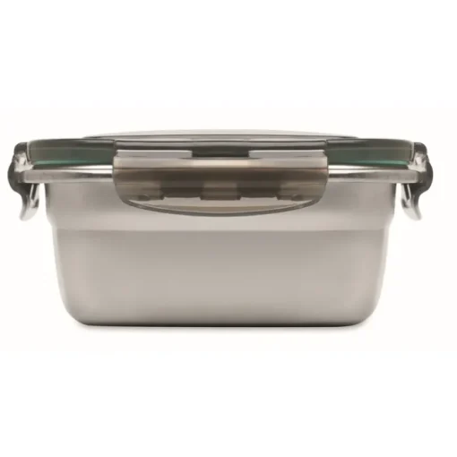 Gift Campaign Lunch box in acciaio inox riciclato con coperchio a 4 chiusure 850ml> Porta Pranzo