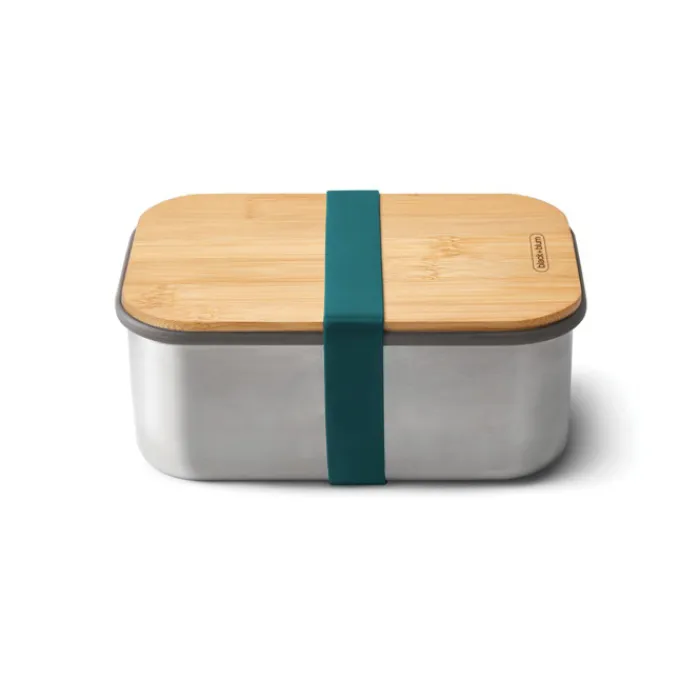 Gift Campaign Lunch box in acciaio inox con coperchio e fascia Black+Blum da 1,25l> Porta Pranzo