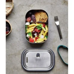 Gift Campaign Lunch box in acciaio inox con posate e fascia Black+Blum da 1 litro></noscript> Porta Pranzo