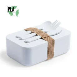 Gift Campaign Lunch box personalizzabili in PLA con posate incluse 1L Minimal><noscript><img width=