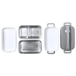 Gift Campaign Lunch box termico in PP con 2 vassoi in acciaio 850ml Foodie></noscript> Porta Pranzo