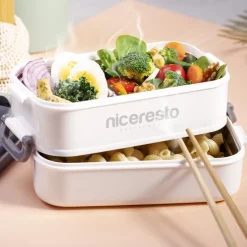 Gift Campaign Lunch box termico in PP con 2 vassoi in acciaio 850ml Foodie></noscript> Porta Pranzo