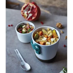 Gift Campaign Lunch pot tipo bicchiere con 2 contenitori ermetici Black+Blum 900ml><noscript><img width=