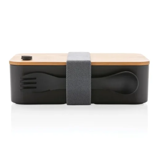 Gift Campaign Lunchbox in PP riciclato con coperchio in bambù Complete Bamboo Eco> Gadget Ecologici|Porta Pranzo