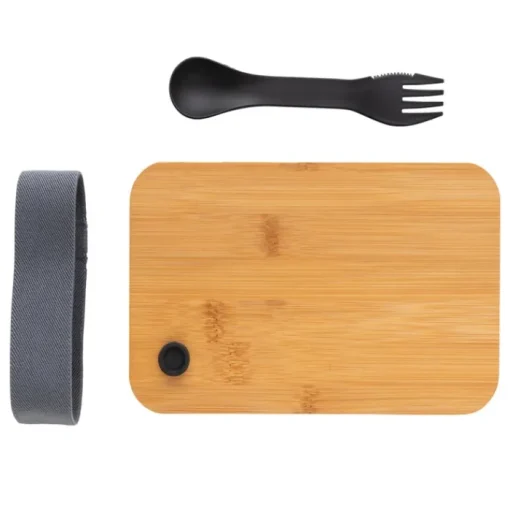 Gift Campaign Lunchbox in PP riciclato con coperchio in bambù Complete Bamboo Eco> Gadget Ecologici|Porta Pranzo