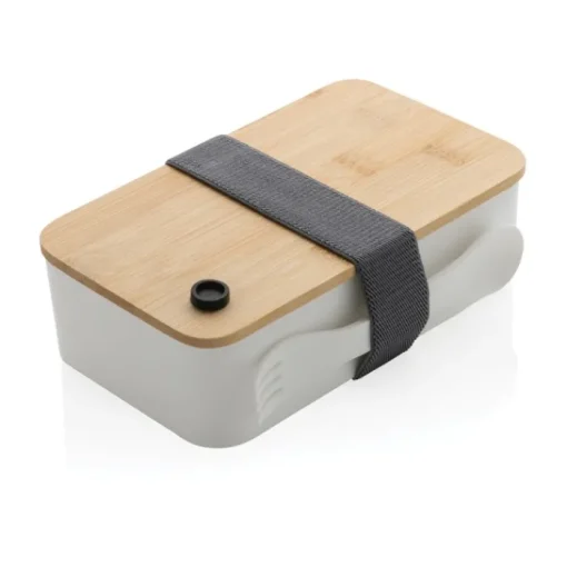 Gift Campaign Lunchbox in PP riciclato con coperchio in bambù Complete Bamboo Eco> Gadget Ecologici|Porta Pranzo