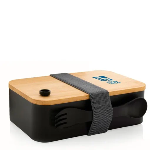 Gift Campaign Lunchbox in PP riciclato con coperchio in bambù Complete Bamboo Eco> Gadget Ecologici|Porta Pranzo