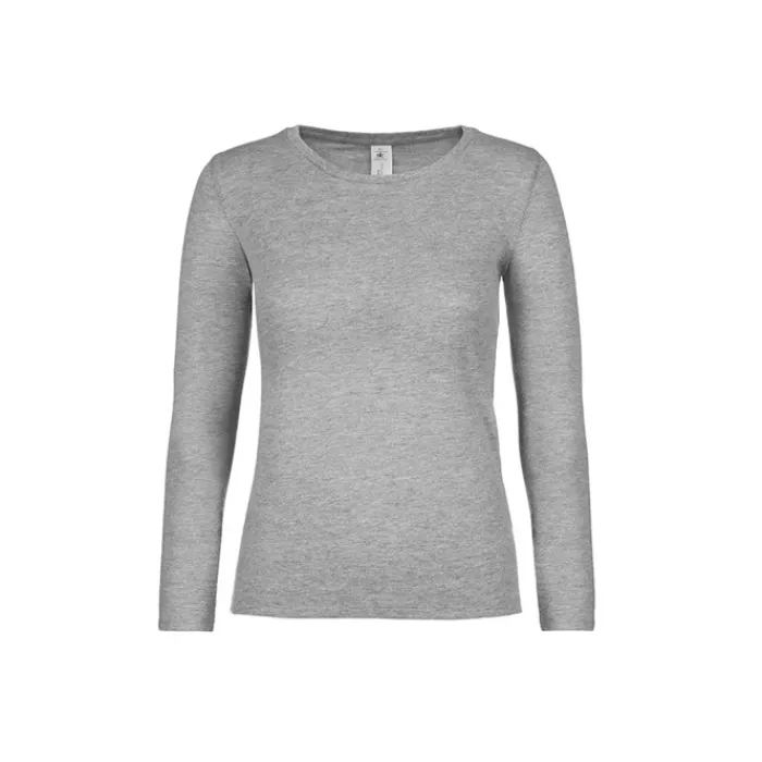 Gift Campaign Maglia con logo da donna a maniche lunghe in cotone 145 g/m2 B&C> Magliette Personalizzate