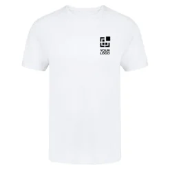 Gift Campaign Maglietta bianca con girocollo in 100% cotone ring spun da 160 g/m2><noscript><img width=