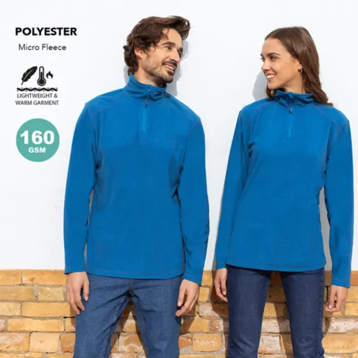 Gift Campaign Maglioncino in pile pettinato da 160 g/m2 con zip a 1/4 coordinata> Pile E Giacchetti Termici