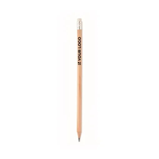 Gift Campaign Matita classica in legno naturale con gomma per cancellare> Matite Classiche