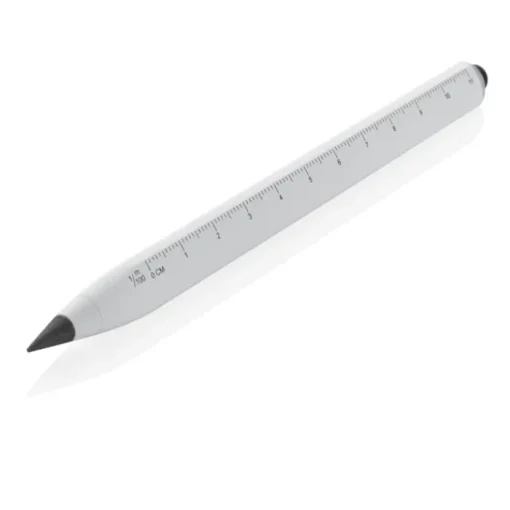 Gift Campaign Matita in alluminio riciclato con gommino touch e righello> Matite Classiche