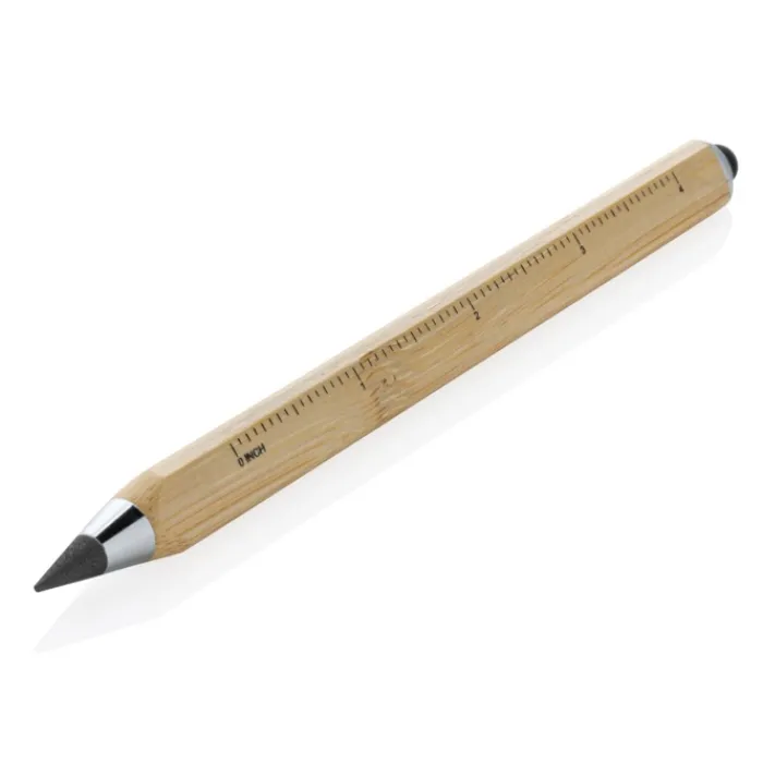 Gift Campaign Matita infinita triangolare di bambù con gommino touch e righello> Matite Classiche