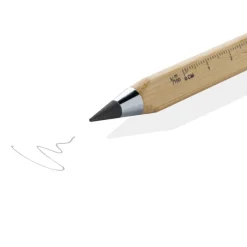 Gift Campaign Matita infinita triangolare di bambù con gommino touch e righello><noscript><img width=