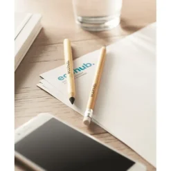 Gift Campaign Matite con logo in con punta in lega metallica Infinita Bamboo><noscript><img width=