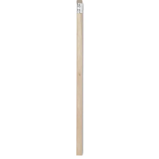 Gift Campaign Matite di legno personalizzate con gomma da cancellare Natural> Matite Classiche